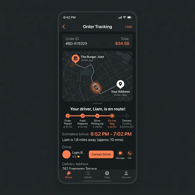 Food Delivery System screenshot 1